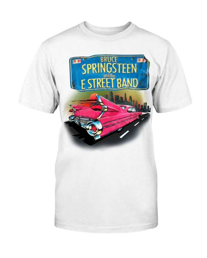 Bruce Springsteen And The E Street Band Pink Cadillac 1984 85 T Shirt 060921