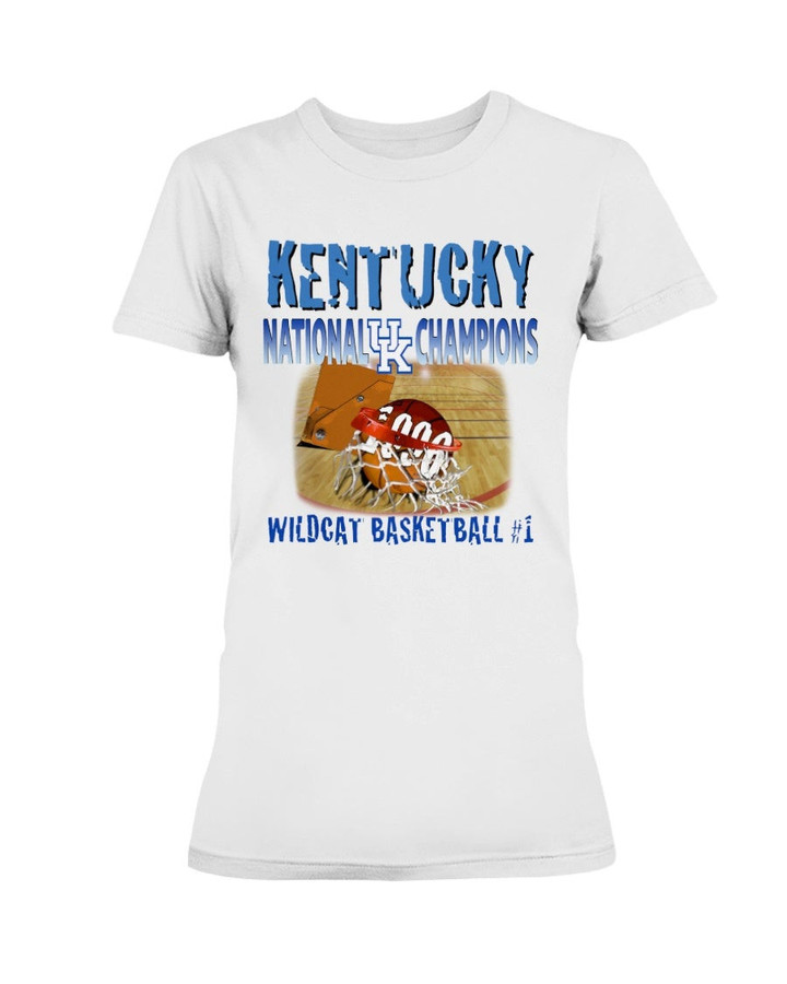 University Of Kentucky Wildcats Ncaa Basketball Ladies T Shirt 082321