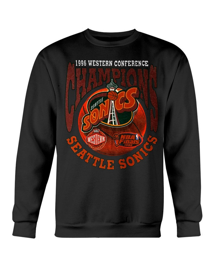 Vintage Seattle Sonics 1996 Western Conference Sweatshirt 090321