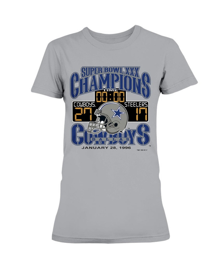 1996 Dallas Cowboys T Shirt Dallas Cowboys Nfl Champion Ladies T Shirt 091021