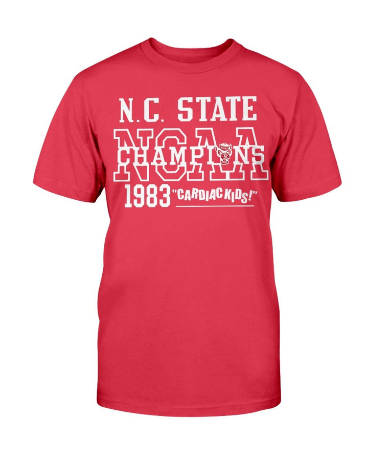 Vintage Nc State Wolfpack 1983 Ncaa Basketball Champions T Shirt 083021