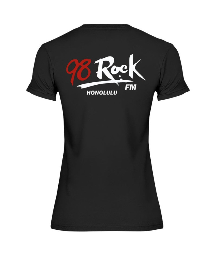 80S 98 Rock Fm Honolulu Ladies T Shirt 210912