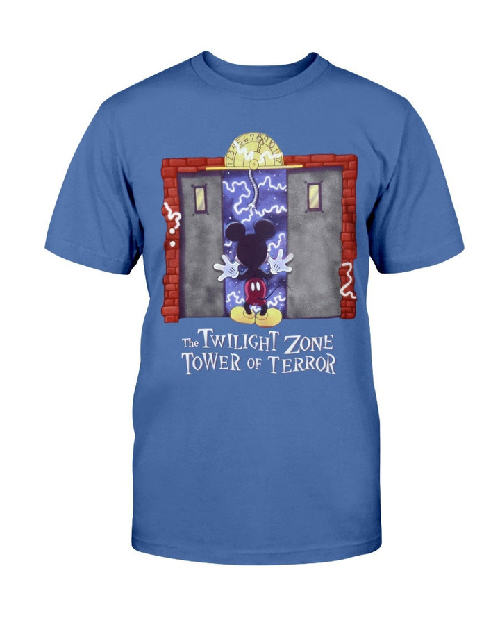 Vintage 90S The Twilight Zone Tower Of Terror Mickey Mouse Disney Horror T Shirt 082521