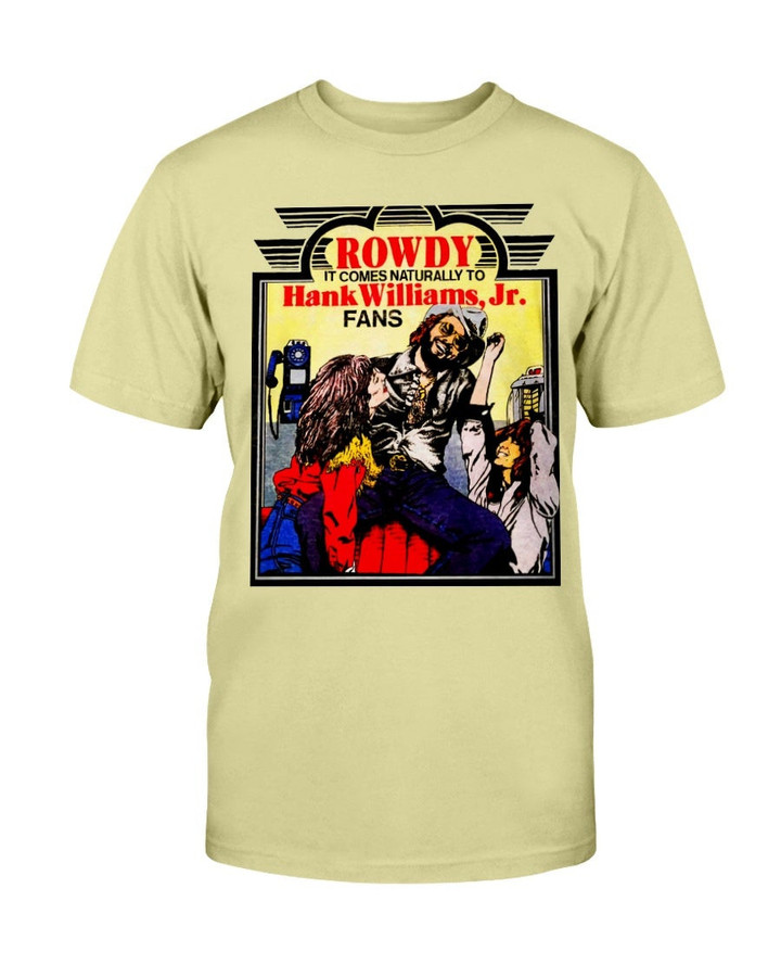 Vintage Hank Williams Jr Rowdy Fan Club T Shirt 090421