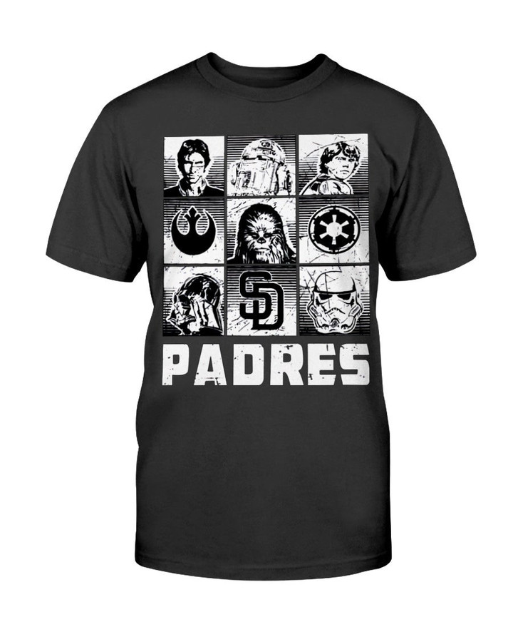 San Diego Padres Star Wars Heroes And Villains T Shirt 091021