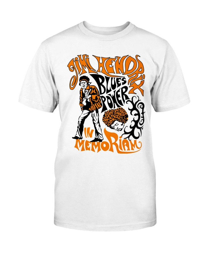 Rare 1970 Jimi Hendrix Psychedelic Memorial T Shirt 082321