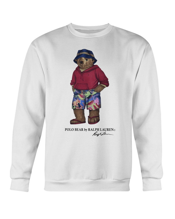 Polo Bear Ralph Lauren Shirt Vintage Designer 90S Fashion Sweatshirt 082521