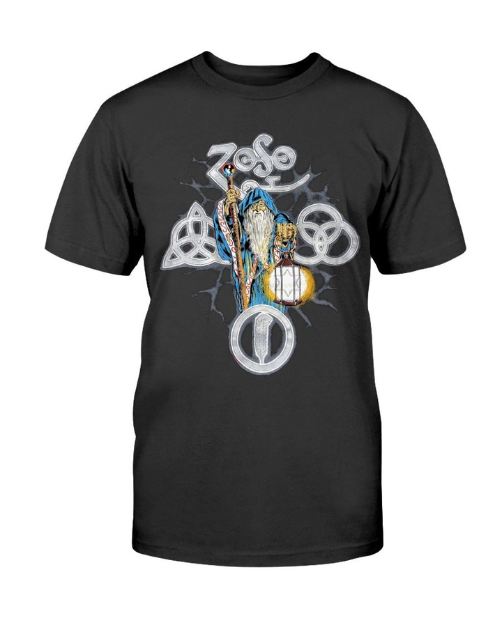 Led Zeppelin Jimmy Page Zoso Wizard T Shirt 210911
