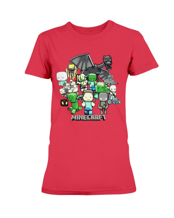 Minecraft Party Ladies T Shirt 090821