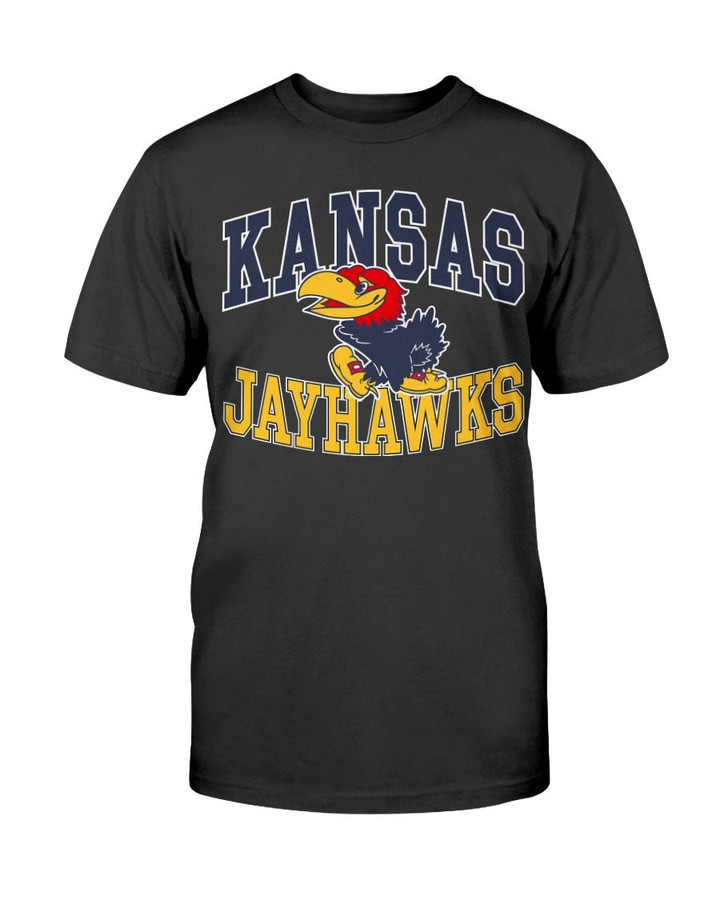 Vintage 90S University Of Kansas Jayhawks Ku College Basketball T Shirt 090721
