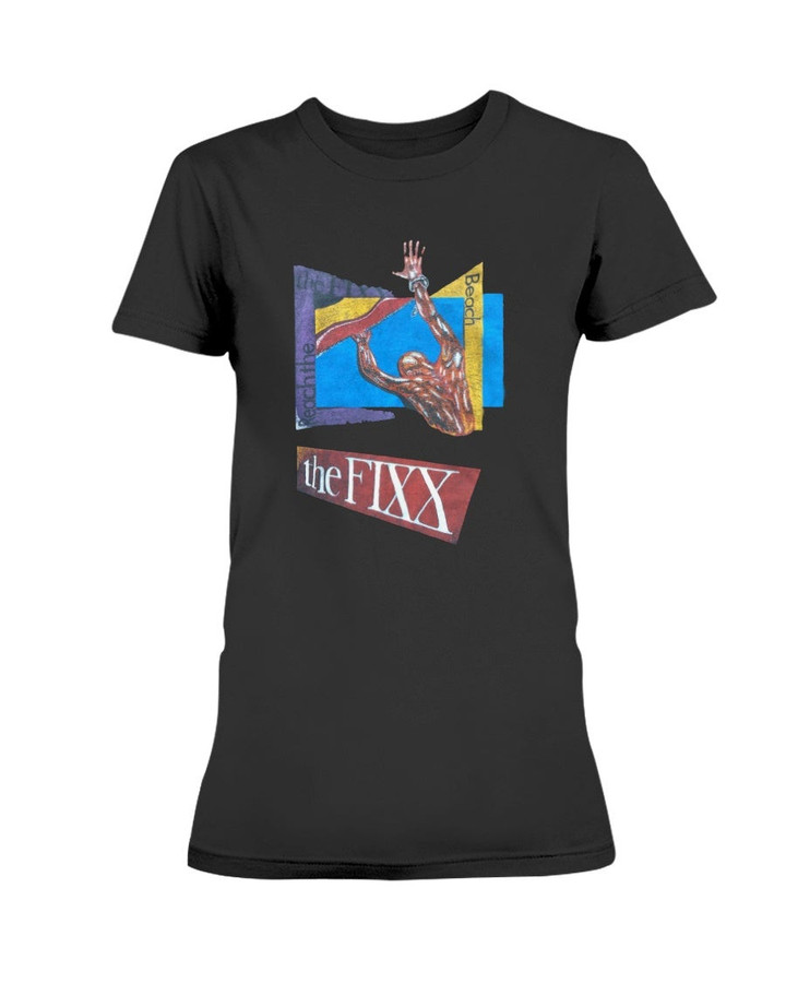Vintage 1983 The Fixx Concert T Shirt Reach The Beach Tour Muscle Ladies T Shirt 070521
