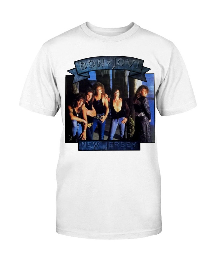 Vintage 80S Bonjovi Rock Band The Brotherhood On Tour 1989 Concert Promo Tour T Shirt 071421