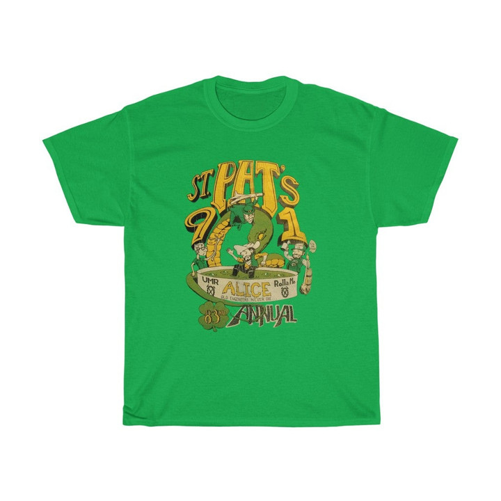 Russell Athletic Vintage Kill The Snake St Patricks 1991 Rolla Mo Unisex Heavy Cotton Tee 071121