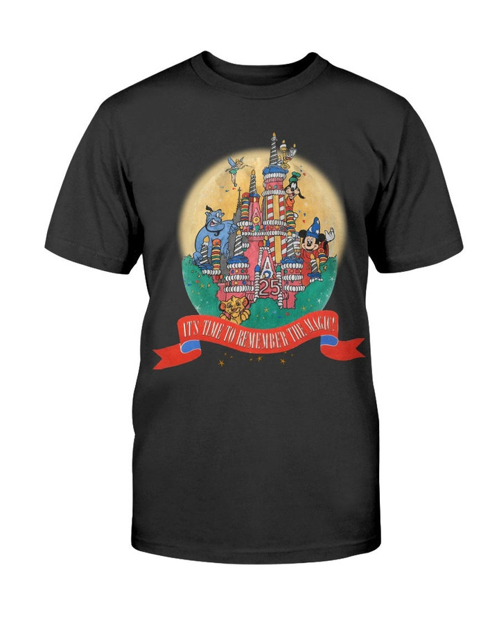 Vintage 90S Disney 25Th Anniversary Remember The Magic Rare T Shirt 071621