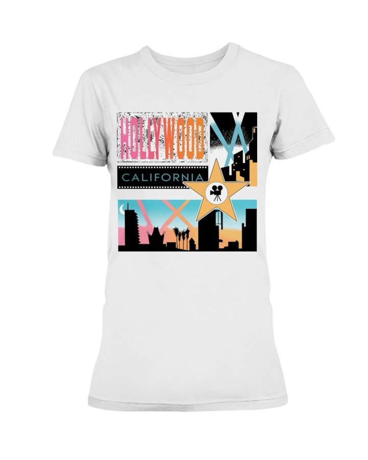 Hollywood California Ladies T Shirt 070821