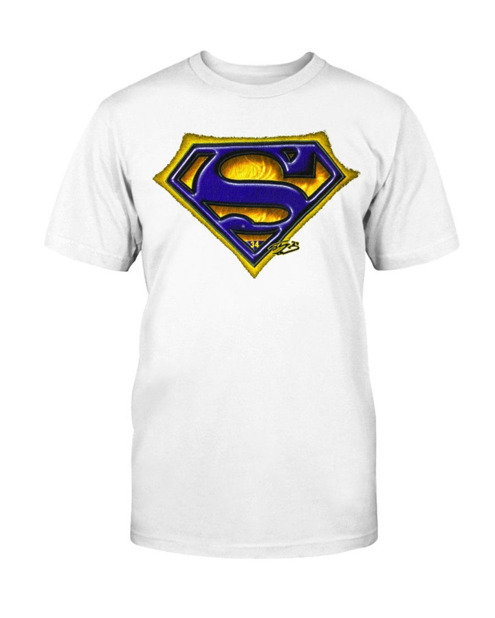 Shaquille ONeal Superman Logo Vintage T Shirt 062921