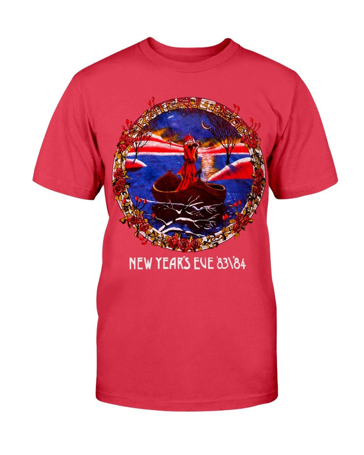 Vintage Grateful Dead 80S New Year Eve 8384 Promo Rare Skull T Shirt 070121