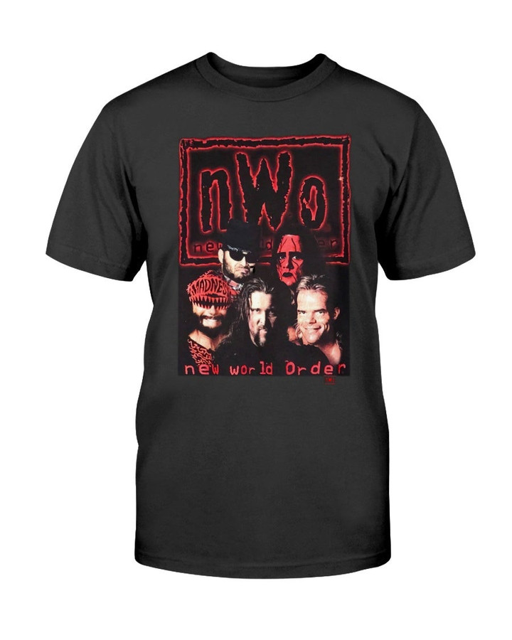Vintage 90S New World Order Wolfpac Nwo Wcw Sting Macho Man Shirt Wrestling T Shirt 063021