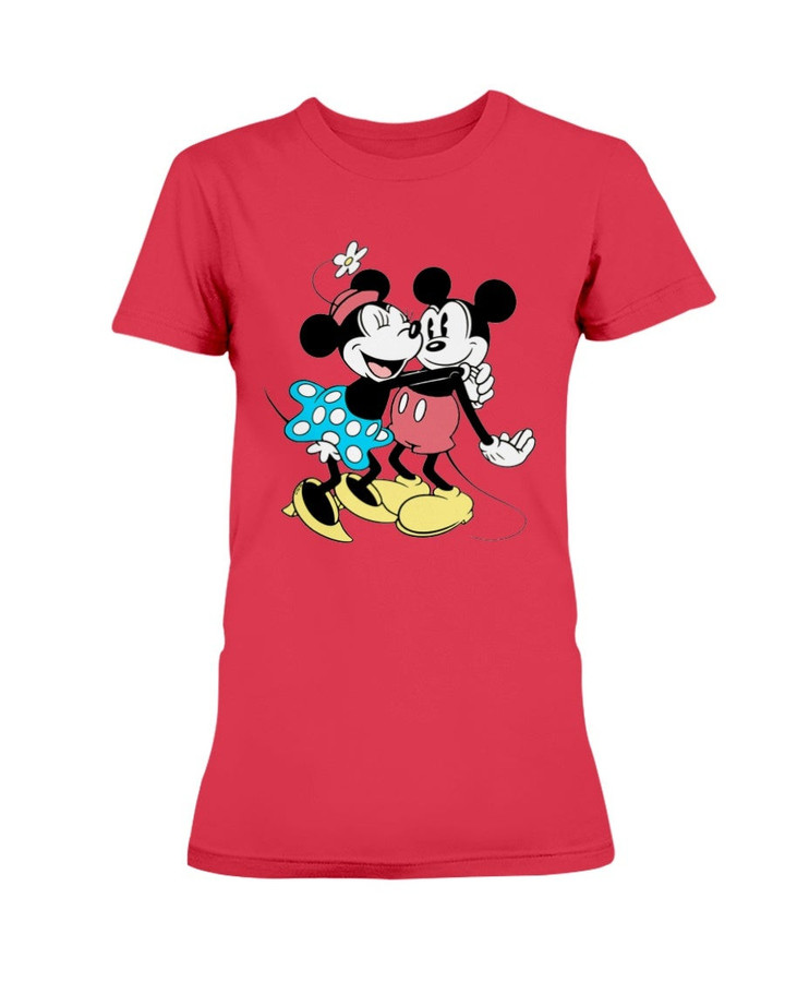 Mickey And Minnie Mouse Disney Ladies T Shirt 071721