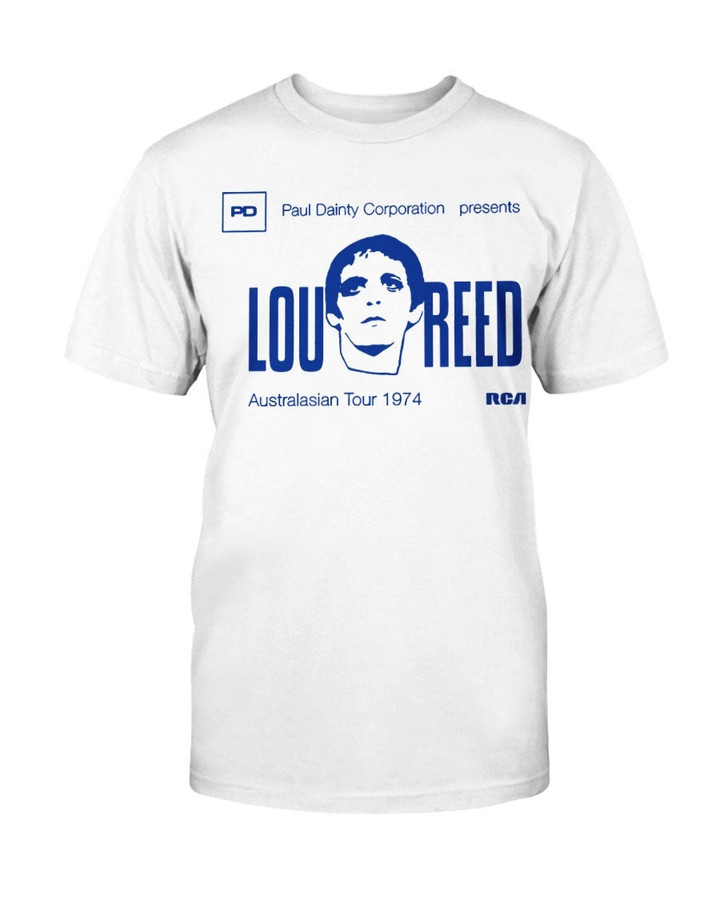 Vintage Lou Reed Shirt Rare 1974 Australian Tour Concert T Shirt 071021