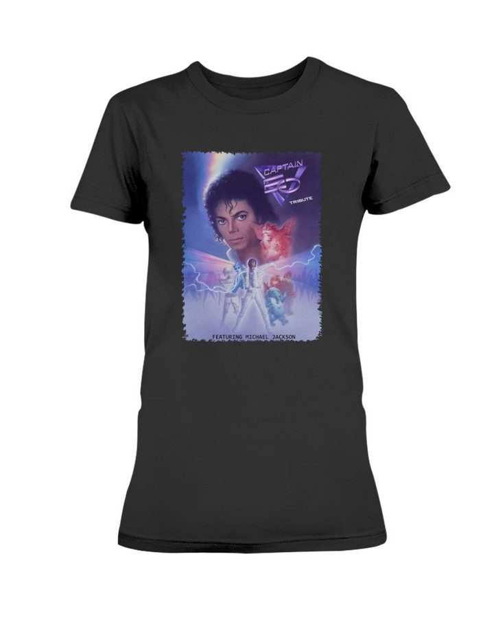Vintage Michael Jackson Pop Singer Captain Eo Fiction Film Movie Disney Ladies T Shirt 071521