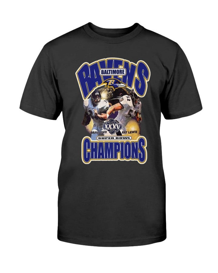 Vintage 1990S Baltimore Ravens Super Bowl Champions Rape Tee Style Nfl Graphic T Shirt 071021