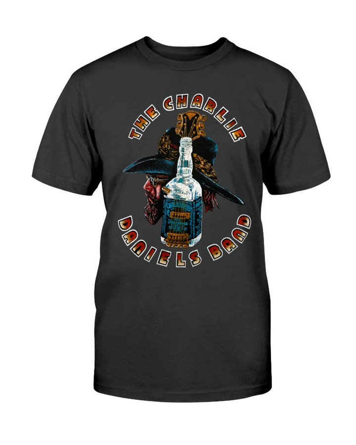 Charlie Daniels Band Shirt 70S Band Tee Concert Rock Shirt 80S Shirt Tour Biker Vintage Black Rocker T Shirt 071221