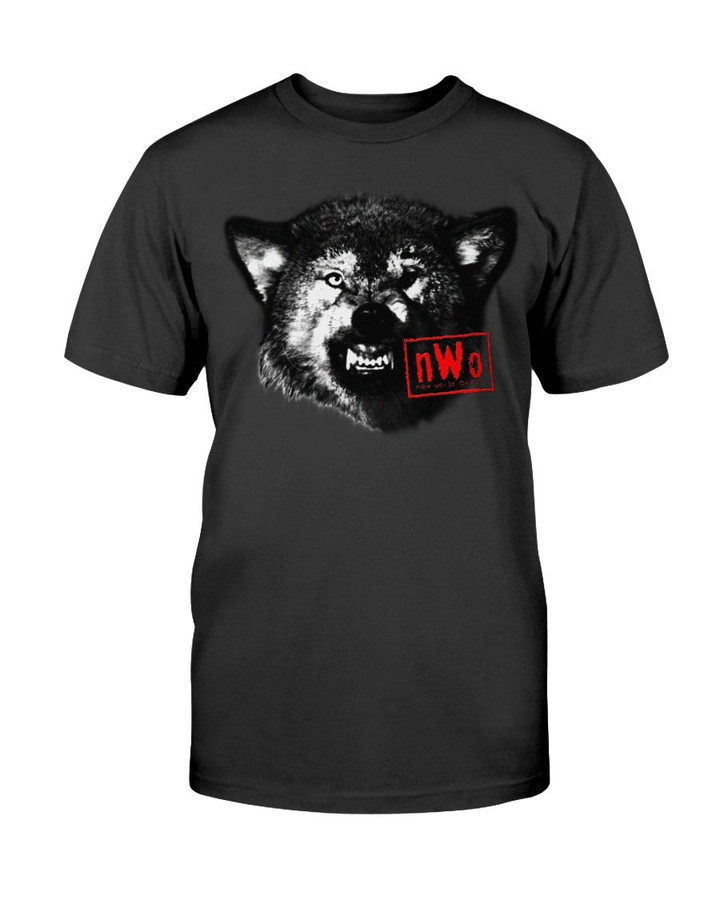 Vintage N W O Nwo New World Order Black Wrestling Wolf 90S T Shirt 071921