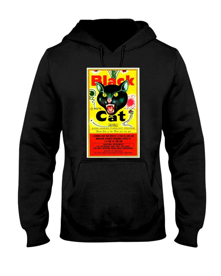 Black Cat Fireworks Hoodie 070821