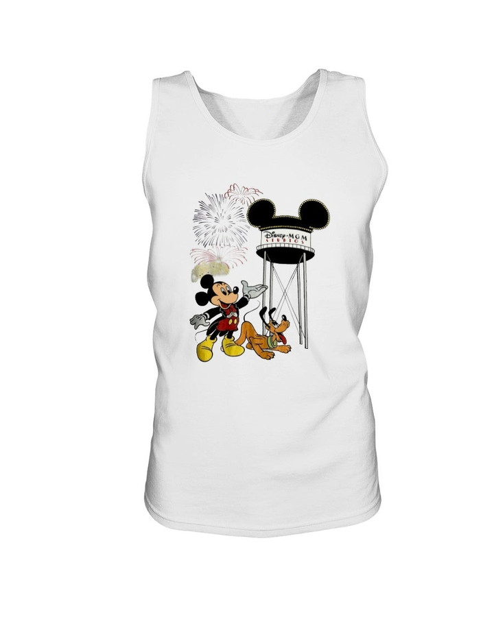 Vintage Disney Designs Disney Mgm Studied Mickey  Pluto Tank 063021