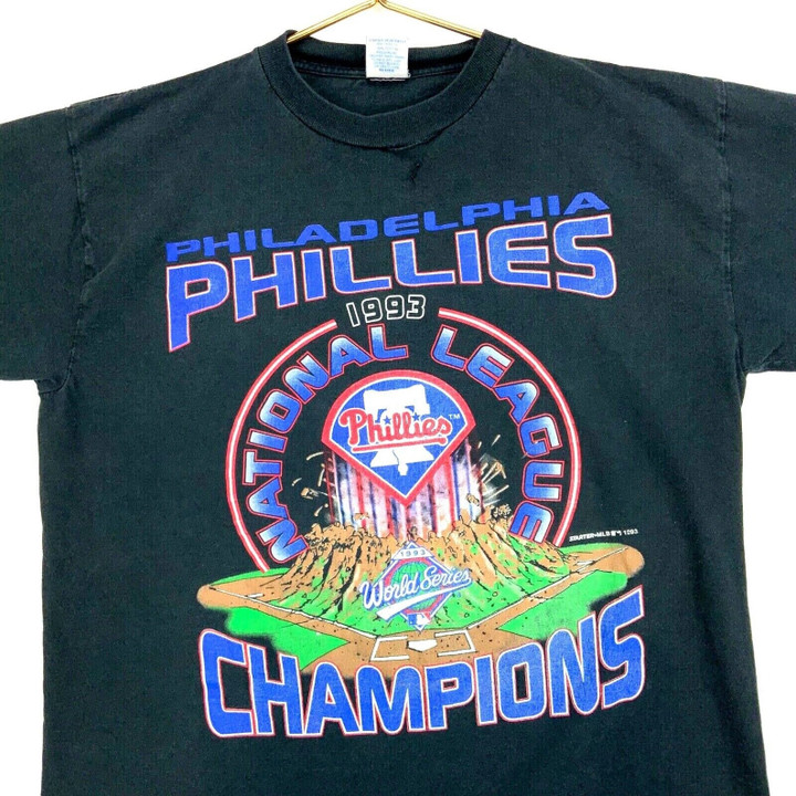 1993 Philadelphia Phillies Starter Vintage T shirt Black Baseball