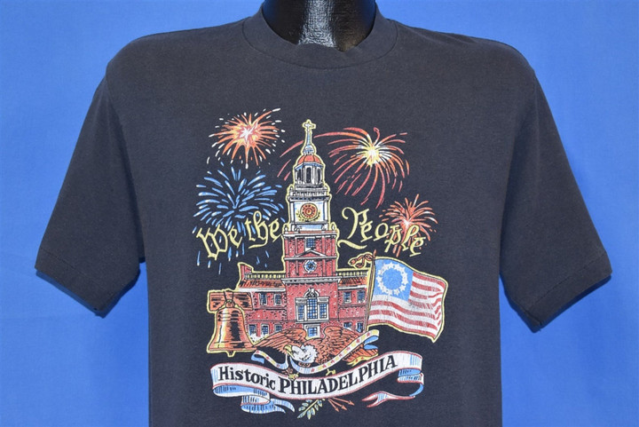 80s Historic Philadelphia We The People Independence Hall Philly T shirt