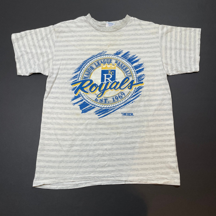 Vintage 90s Kansas City Baseball Striped Shirt