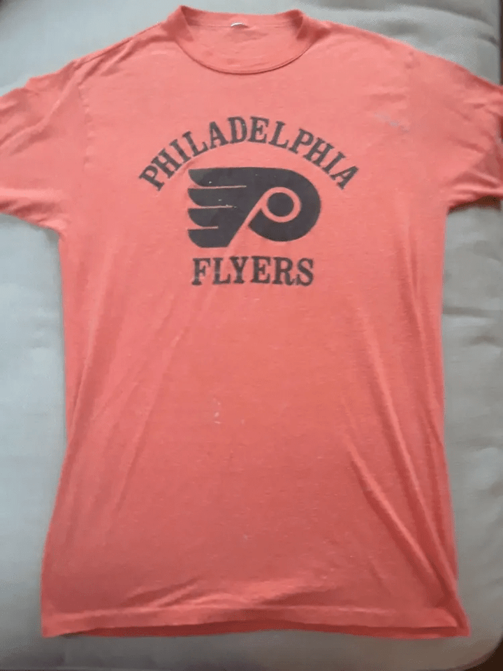 Vintage Philadelphia Flyers T shirt   Orange   Nhl Hockey