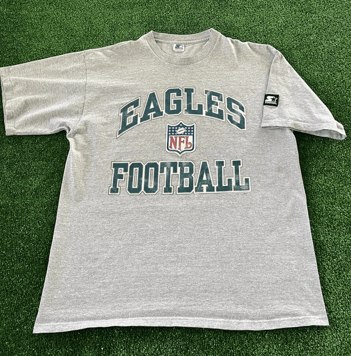 Vintage 1996 Philadelphia Eagles Starter T shirt 90s Gray S
