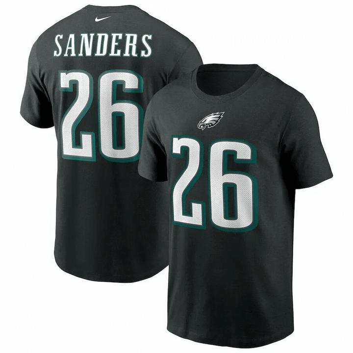 Philadelphia Eagles Miles Sanders Name Number Shirt Funny Vintage Gift For