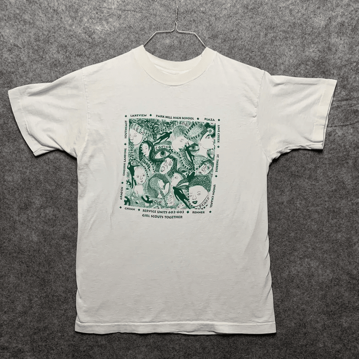 Vintage Girl Scouts T Shirt Adult Art Kansas City 90s