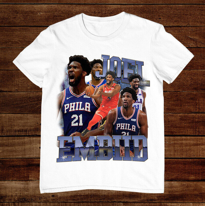 Joel Embiid Philadelphia 76ers Sixers Fan Shirt Basketball Player Shirt