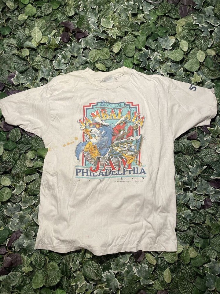 Vintage 1987 2nd Annual Jambalaya Jam Philadelphia T shirt