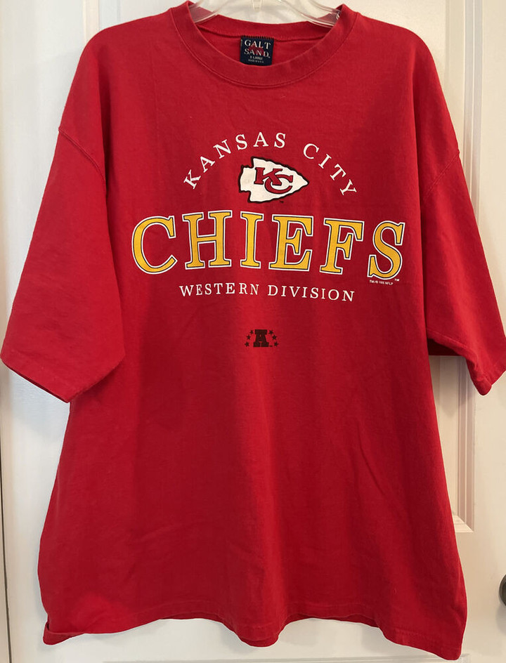Vtg 1995 Kansas City Chiefs Western Division p Shirt