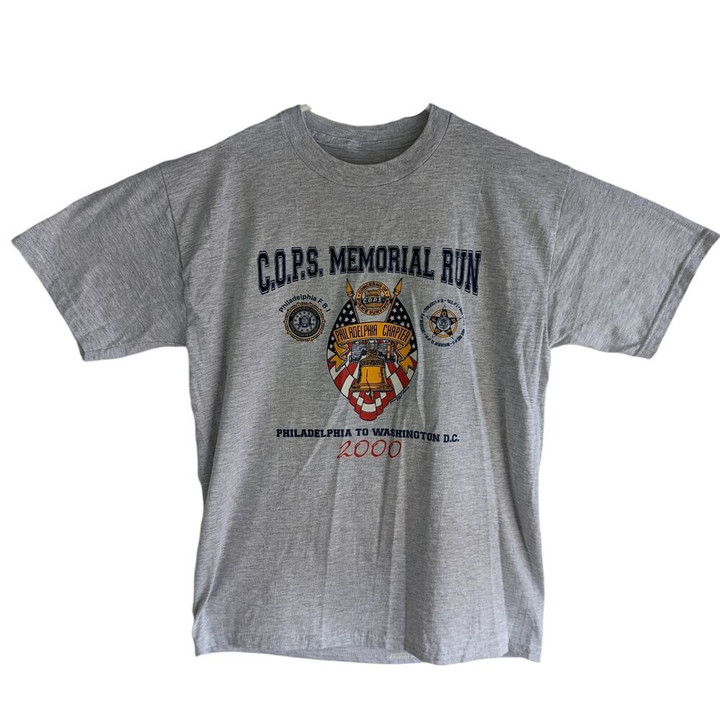 Vtg 2000 Philadelphia Fbi Cops Memorial Run To Washington Dc T shirt L