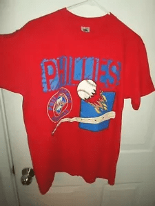 Vintage 90s 1992 Philadelphia Phillies Baseball Logo 7 T shirt