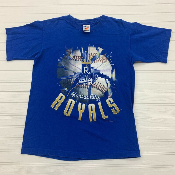 Vintage Kansas City Royals Baseball Blue T shirt