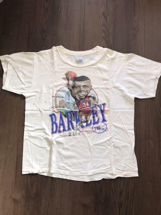 Charles Barkley Philadelphia 76ers T Shirt Vintage 90s S