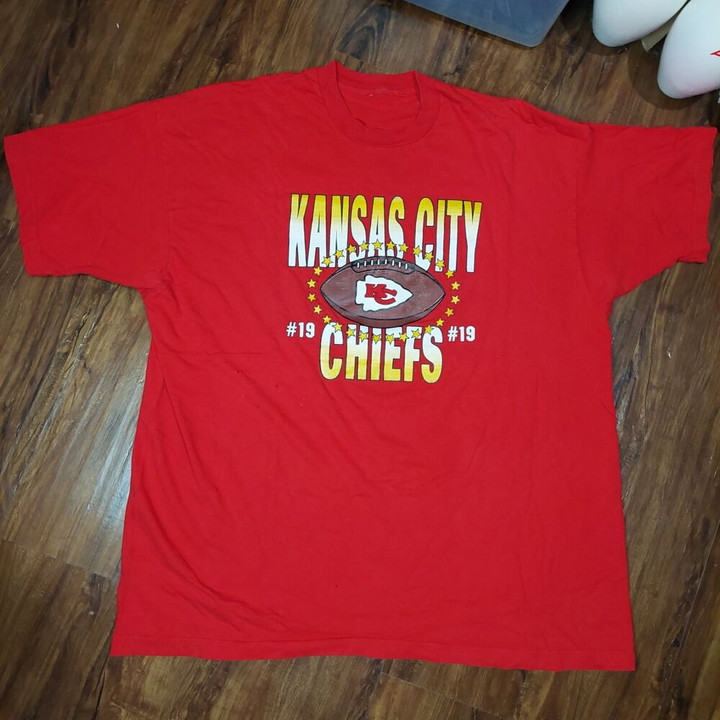 Vintage Kansas City Chiefs T Shirt 2 Joe Montana 90s Rare