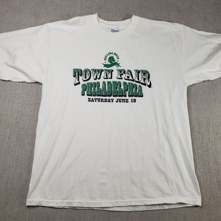 Vintage Rolling Rock Town Fair Philadelphia Pa T Shirt 2004