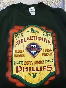 Vintage Philadelphia Phillies Lee Sport 100 Irish 110 Proud