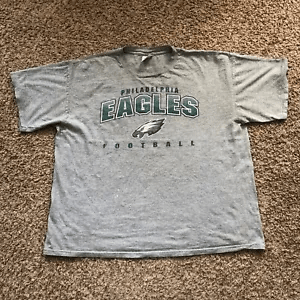 Vintage Philadelphia Eagles T Shirt S 2 Gray Logo Athletic 00s