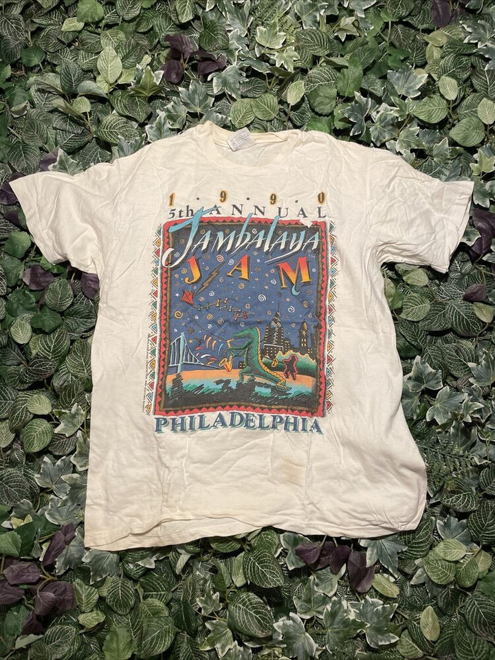 Vintage 1990 5th Annual Jambalaya Jam Philadelphia T shirt L