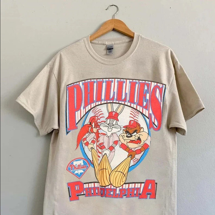Vintage 1993 Philadelphia Phillies Looney Tunes Shirt Hl5589